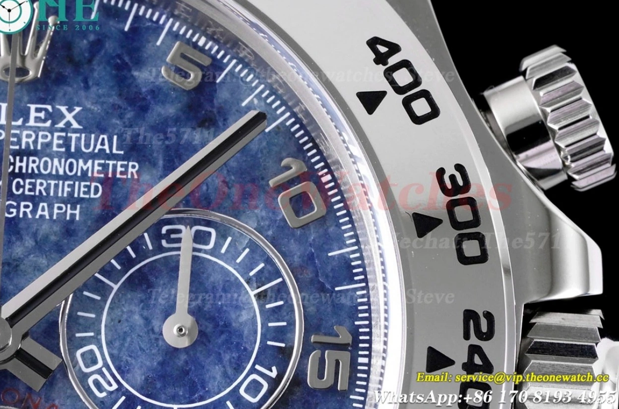 Daytona DD4130 40mm Chalcedony Blue Dial Clean RU SS 116519 0317